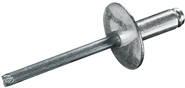 GOEBEL® - 250 x Blindnieten Stahl (Ø x L) 4,8 x 22,0 mm mit Großkopf - Großkopf Niete - Popniete - STANDARD