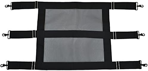 vomvomp Adjustable Horse Stall Guard Keep Horse Securely in Stall with Mesh Allow Air Flow