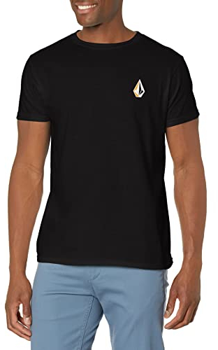 Volcom Herren Blaquedout Kurzarm T-Shirt, Schwarz, Klein