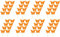 Blumen-Stecker Schmetterling orange 8 x 25cm 64 Stück Dekostecker Gartenstecker Butterfly Deko