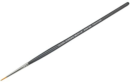 TAMIYA Ultrafeiner Modellierpinsel (PAINT_BRUSH), Make-up-Serie Nr. 48, spezielle Harzborsten, Schwarz