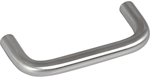 OBF 72 2102 17 Grimme Emer (Küchengriff), Breite 72 mm Schrankgriff Edelstahl gebürstet, Silber