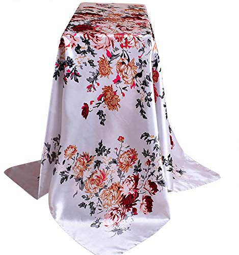 Damen Dreieckschal Dreieckstuch Halstuch Seidentuch Seidenschal Damengeschenk, lässig bedruckter Seidenschal Schals Tücher Damen Winter TuchBunt Stola Halstuch Tuch Seidenschal