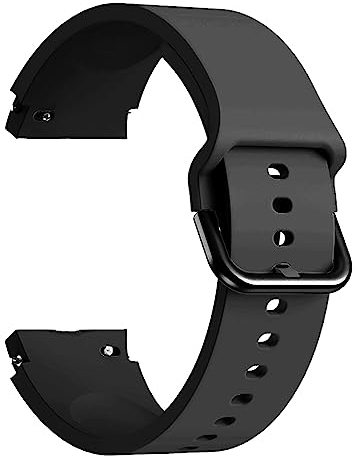 Miimall Armband Kompatibel mit Omega x Swatch Speedmaster Moonswatch Armband, Weiche Silikon Replacement Watch Strap Uhrenarmband Sport Armbänder für Omega Swatch Moonwatch Band -Schwarz