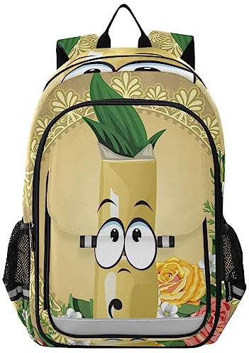 Vnurnrn Rose Flower Gift Plant Backpack School Bag Laptop Travel Daypack Boy Girl Bookbag for Teens Student