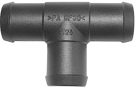 1, 2, 3, 5 oder 10 T-Schlauchverbinder 25x25x25 mm PA GF30 schwarz (2)