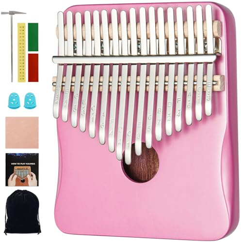 Kalimba Thumb Piano 17 Key Finger Piano (Kalimba-Peach)