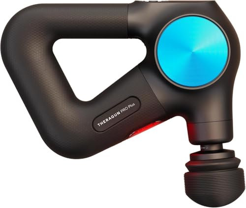 Theragun Pro Plus Handheld Massagepistole- Bluetooth ermöglichte die Percussion -Massagepistole zur Schmerzlinderung - Tiefgewebe -Muskelmassagebast (Schwarz - Pro Plus)