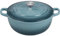 Flavehc Dutch Oven Topf mit Deckel, 5 qt, Gusseiserner Gusstopf zum Brotbacken, Schieferblau, emailliertes Gusseisen, Dutch Oven mit Griffen