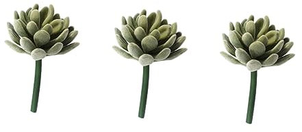 IMIKEYA 3pièces Plantes Succulentes Artificielles Plastique Cactus Petit Et Réaliste pour Décoration De Maison Et Bureau Vert