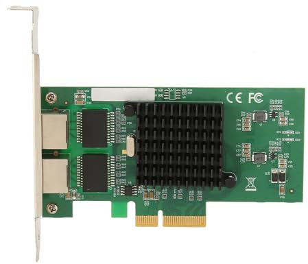 Adaptador de Red de Servidor PCIe, 10 100 1000Mbps Puerto RJ45 de Alta Velocidad PCI Express X4 Tarjeta de Red PCIe Estable para Computadora de Escritorio