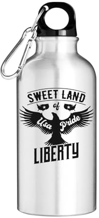 Atspauda USA Pride Sweet Land Of Liberty Gourde touristique Argenté
