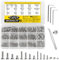 874 Stk M2 M2.5 M3 Innensechskant Sechskantschrauben Muttern Set, Senkkopfschrauben Set, Gewindeschrauben mit Muttern Set, Flachkopfschrauben Maschinenschrauben Sortiment Schraubenset