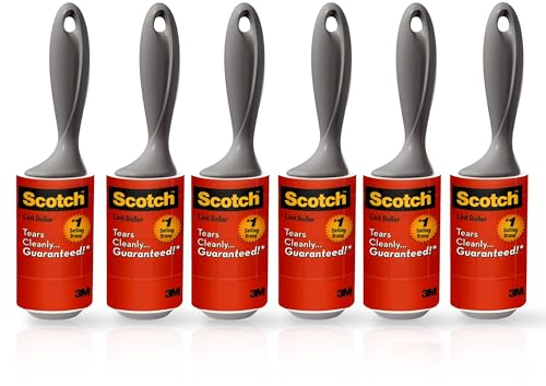 Scotch Fusselrolle, 56 Blatt (10,1 cm x 8,96 m) (6 Packungen)