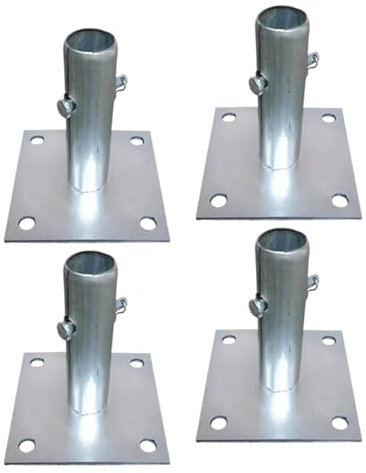 Oshhni 4x Gerüst Basis Platten 4,7x4,7 Zoll Ersatzteile Struktur Zubehör