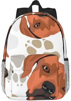 YounPrenG Rucksack, Freizeitrucksack, Schulrucksack, Büchertasche, Wanderrucksack, Reiserucksack, Campingrucksack, Rhodesian Ridgeback mit Liebe
