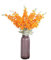 SCHYWL 10 Stück Künstliche Blumen 2 Gabel Gepflanzt Rittersporn, Neue Künstliche Blumen Im Europäischen Stil, Geeignet Für Hochzeiten, Heimtextilien, Hyazinthen Im Wohnzimmer(Orange)