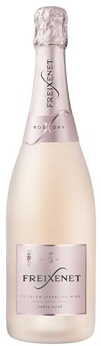 Freixenet Carta Rosé Dry (1 x 0,75l) - Spanischer Premium Schaumwein, Trocken, Traditionelle Flaschengärung, fruchtig-spritziger Geschmack, Optimal zu Gambas, Frühlingsröllchen und Oliven