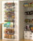 DIFULI 9-Tier Over Door Spice Rack, Hanging Door Storage for Kitchen, Pantry Organizer Metal Shelves, Adjustable Kitchen Door Rack for Spices and Cans,Black