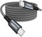 Cable USB C a USB C [2M] 100W Cable Carga Rapida PD 5A Cable Tipo C Nylon para iPhone 16 15 /Pro Pro Max, Samsung S24 S23 S22, iPad Pro, MacBook Pro/Air, Pixel