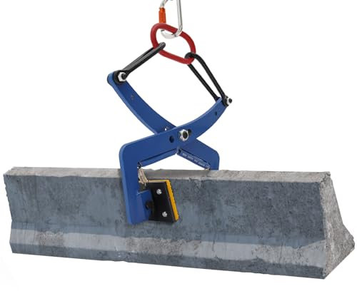 300kg Stone Lifting Clamp Adjustable Vertical with 0-30cm Opening Heavy Duty Plate Lifting Clamp Paving Slab Lifter Concrete Slab Lifter Tool for Moving Marble, Granite