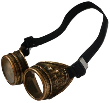 usefulbeauty Brille Steampunk - Steampunk Sonnenbrillen - Vintage Goggles Brille - Motorradbrille Cosplay Brille | Für Party, Accessoire Für Festival & Faschingskostüm