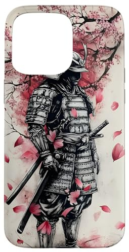 Samurai Cherry Blossom Japan Case for iPhone 15 Pro Max