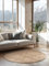 Hanse Home Jute Teppich Rund – Natur Wohnzimmerteppich aus 100% Jute - Handgewebt & Natürlich – Boho Naturfaser Juteteppich für Wohnzimmer, Schlafzimmer, Esszimmer – Natur Gold, Ø 200cm