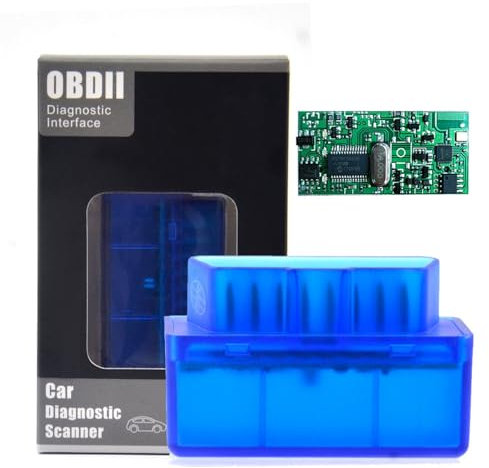 Festberg - CarCheck Mini ELM327 OBD2 Bluetooth Auto Diagnosegerät, Kabelloser OBD-II Scanner mit Stecker, kompatibel für Android, Windows, Linux, Fahrzeug Fehlerausleser und Echtzeit Analyse