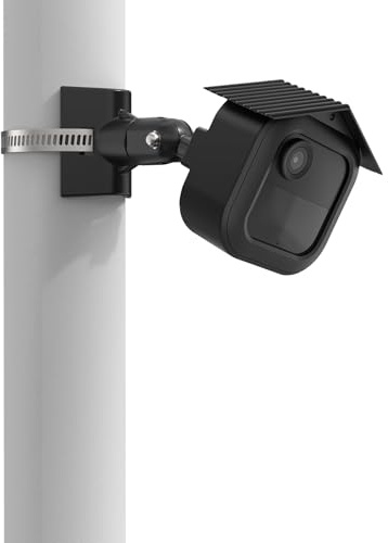 HOLACA Plastic Case + Pole Mount Compatible with Blink Camera Outdoor 4, Waterproof, Soft, Durable (Camera Not Included), Plastic Case + Mount, Black