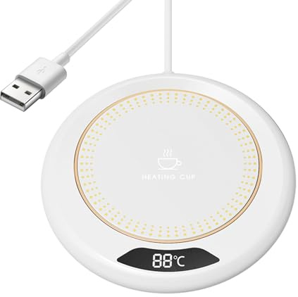 Mihauuke Kaffeewärmer,3 Temperaturstufen Kaffee- und Teewärmer 20W | Elektrische Heizplatte für Getränke wie Tee und Milch | Praktisches Küchenzubehör