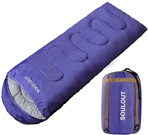 Umschlagschlafsack, 3–4 Jahreszeiten, warmes, kaltes Wetter, leicht, tragbar, wasserdichter Kompressionssack für Erwachsene und Kinder, Indoor- und Outdoor-Aktivitäten: Reisen, Camping,