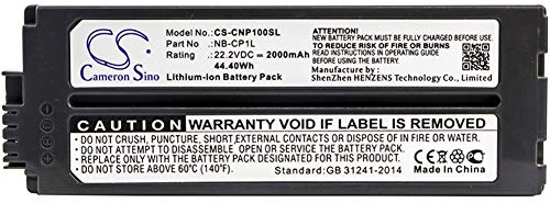 CS-CNP100SL Laptop Akkus 2000mAh Kompatibel mit [Canon] Selphy CP- 500, Selphy CP-100, CP-1000, CP-1200, CP-1300, CP-200, CP-220, CP-300, CP-330, CP-400, CP-510, CP-520, CP-600, CP-710, CP-710 Photo
