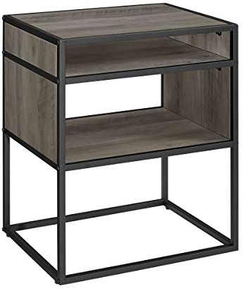 WE Furniture AZF20JERGW - Tabla de Planchar (20), Color Gris, Madera Metal, Ropa Gris., 20 Pulgadas