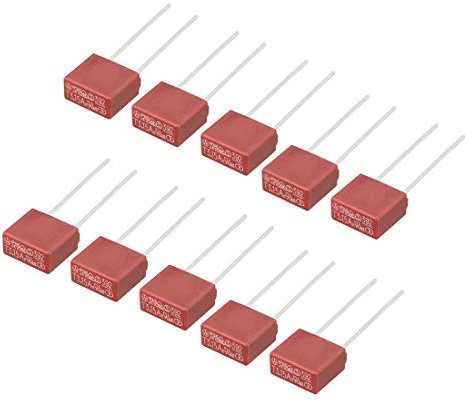 sourcing map 10Stk DIP Halterunged Miniatur Quadrat Mikro Sicherung T3,15A 3,15A 250V rot DE de
