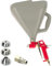 Trichterpistole 7,5 L Putzlackierpistole mit 3 Düsen: 4 mm, 6 mm & 8 mm und Druckluftschnellverschluss 1/4, Arbeitsdruck: 4 bis 8 bar, Putzpistole Spritzpistole Putzhexe Putzmeister SN302
