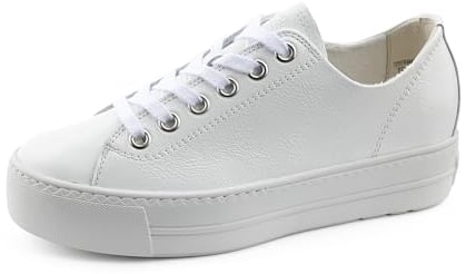 Paul Green Damen SUPER Soft Pauls, Frauen Low-Top Sneaker,schnürschuhe,schnürer,Plateausohle,Halbschuhe,straßenschuhe,Weiß (White),39 EU / 6 UK