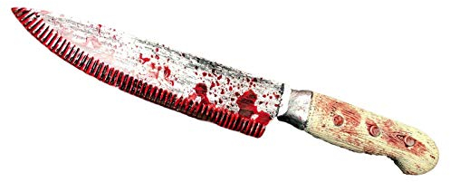 Rubber Johnnies Couteau de cuisine, plastique rigide, déguisement, épées, boucher, Halloween, Myers, armes, accessoire, manche marron