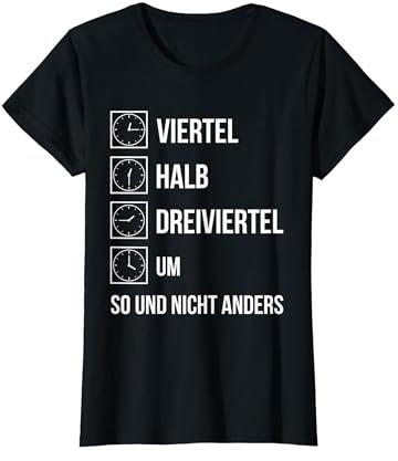 Ostdeutsche Uhrzeit Geschenk Ossi Zeiten DDR Lustiger Spruch T-Shirt