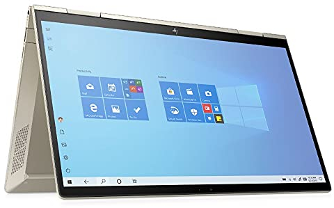 HP ENVY x360 13-bd0272ng (13,3 Zoll / Full HD Touch) 2in1 Convertible Laptop (Intel Evo, Intel Core i7-1165G7, 8GB DDR4 RAM, 256GB SSD, Intel Iris Xe Grafik, Win 10, QWERTZ) gold, Fingerprintsensor