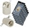 ISOLATECH 6Stk E14 Keramik Lampenfassung mit Befestigungsbügel LED Energiesparlampen (max. 250V/4A) Leuchtmittel Home Küche Badezimmer Decke Installation Sockel Halterung einbauen hitzebeständig