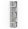 Vicco Étagère d'angle Lio, Blanc/Béton, 33.3 x 162.2 cm