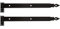 2 Ladenband Ladenbänder Türbänder Torband Türbeschlag Schwarz 600 x 45 x4 mm