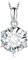 JewelryPalace Rundschliff 3ct Moissanite Solitär Kette Anhänger, Simulierter Diamant Braut Schmuck Set, Halskette Damen Silber 925 Collier Damen mit Stein, Schmuck Mädchen Geschenk für Frauen 45CM H-J