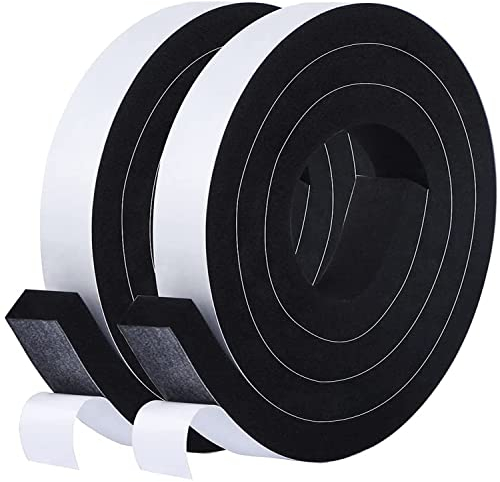 Dichtungsband Selbstklebend für Türen Fenster, 20mm(B) x 3mm(D)/8m Schaumstoff klebeband Gummidichtung Gegen Kalte Zugluft/Anti-Kollision/Schalldichter/Wasserdichter/Staubdicht