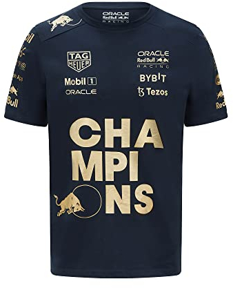 Red Bull Racing Oracle x Puma 2022 F1 Meisterschafts- T-Shirt - Dunkelblau - Herren - XS