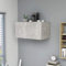 Keketa Mobiletti Bagno Armadietto da Parete Mobile Cucina Mobile da Bagno Sospeso Grigio Cemento 80x39x40 cm in Truciolato
