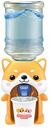 Katutude Wasserspender für Kind, Mini Wasserspender Getränkespielzeug, Mini Cartoon Getränkespender Spielzeug, Trinkbrunnen Modell Simulation Cartoon Küche Spielzeug für Kinder