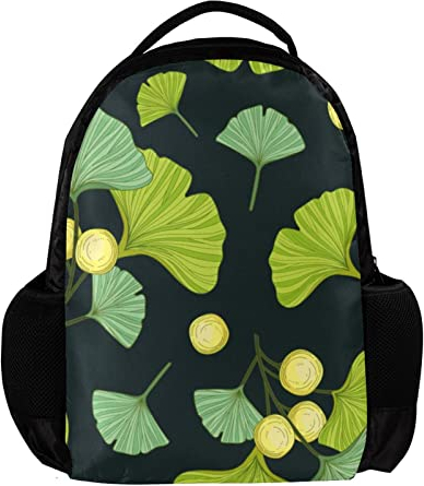 Ginkgo Biloba Rucksack für Damen und Herren, Schule, Reisen, Arbeit, Rucksack, Mehrfarbig, 27.5x13x40cm, Rucksack Rucksäcke