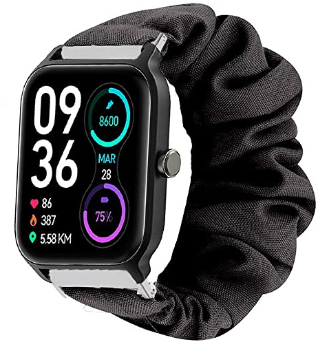 Blueshaweu Armband Kompatibel mit TOOBUR IDW13 / Gydom IDW13 / Woneligo W13 Smartwatch, weiche Haargummis Uhrenarmband für IDW13 Smartwatch 1,8''